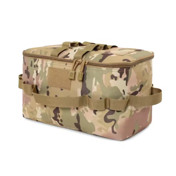 Bolsa de Almacenamiento para Camping Multifuncional Organizador Profesional para Utensilios y Gas con Gran Capacidad Kit de Picnic Impermeable con Bolsillos Tácticos - 1
