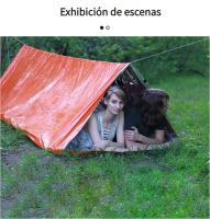 Bolso reflexivo del calor de la tienda del triángulo de la película de aluminio al aire libre de la emergencia - details 1