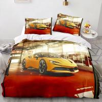 Juegos de cama de carreras de coches deportivos para hombres y niños, camas individuales, camas dobles, colchas, regalos - details 2