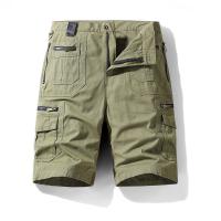 Basoteeuo-pantalones cortos Cargo para hombre, Shorts informales ligeros con múltiples bolsillos, trabajo al aire libre, Verano - details 1