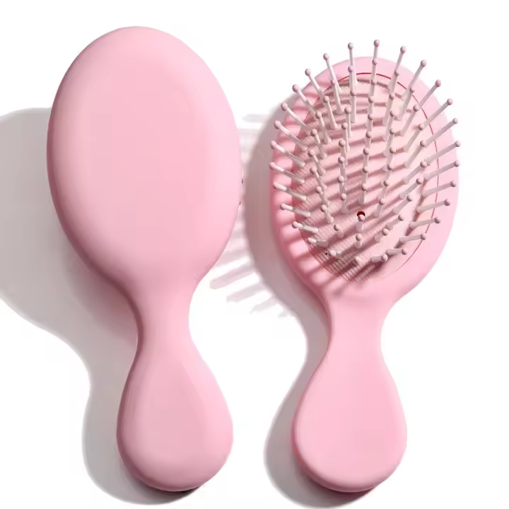 Mini Cepillos para el Cabello Desenredantes, Masajeador, Bolsa de Aire Antiestática, Peine para el Cabello, Cepillo Húmedo y Seco Portátil Accesorios de Estilismo para Salón - 1
