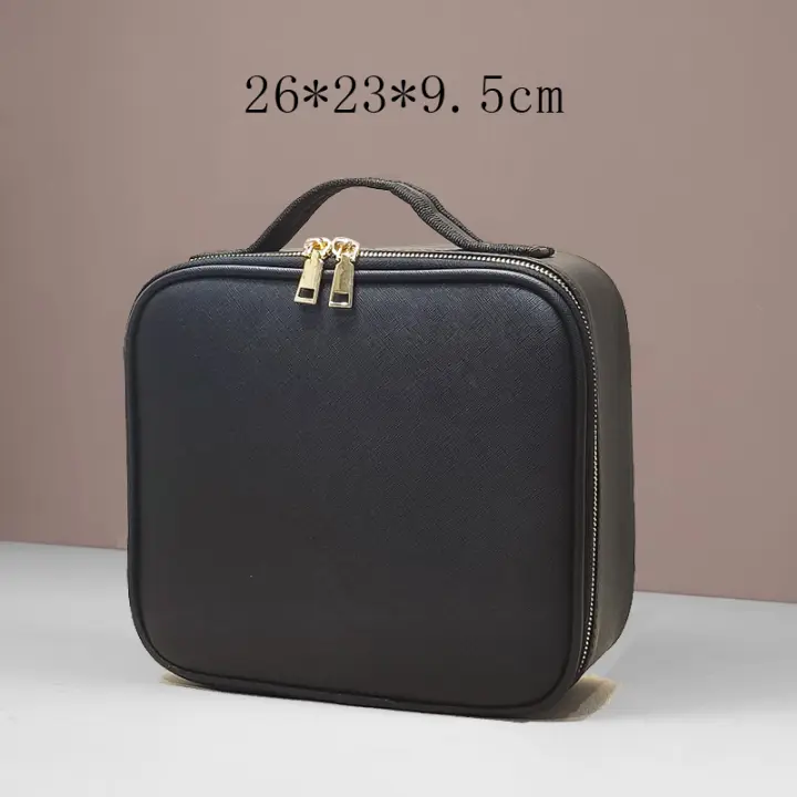 Bolso de maquillaje femenino de cuero Pu impermeable a los arañazos estuche de maquillaje - 1