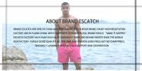 Escatch marca verano pantalones cortos para hombre moda poliéster pantalones cortos de secado rápido hombre deporte gimnasio traje de baño Surf bañadores para hombre - details 18