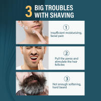EAST MOON For Men Crema de afeitar en espuma para barba suave, refrescante, limpiadora y suavizante - details 4