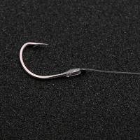 Línea Tippet, anzuelo de línea de pesca, gancho doble de acero rico en carbono, anzuelo de pesca de cuerda, anzuelos de cuerda de espacio ancho para agua salada, pesca de carpa - details 0