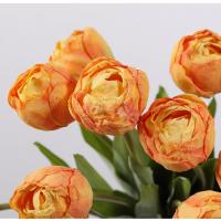 7 uds/paquete de ramas de tulipán artificiales realistas simulación DIY flores de seda decoración del hogar flores falsas florales de 44CM - details 2