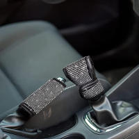 Juego de accesorios de coche para mujer, Kit de funda de asiento transpirable brillante para volante de cristal, 15 piezas - details 3