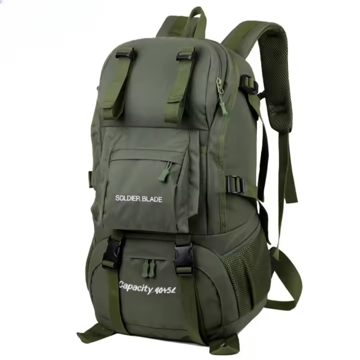 Nueva bolsa de senderismo de 50L de gran capacidad, impermeable, ultraligera, deportes al aire libre, hombro - 1