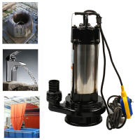 Bomba sumergible para aguas residuales, 1500W, acero inoxidable, 6m, cable de alimentación con flotador - details 0