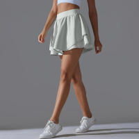 Falda de tenis de bádminton para mujer, interior, secado rápido, elasticidad, doble capa, yoga - details 18