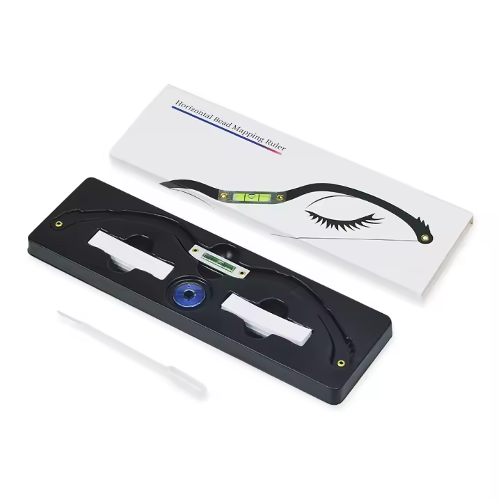 Regla de Tatuaje Horizontal Herramienta de Práctica Caliente para Medición de Cejas Belleza - 1