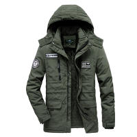 Chaqueta de Invierno Desmontable de Comodidad al Aire Libre Abrigo de Vellón Grueso con Protección contra el Viento Moda Casual para Hombres - details 1