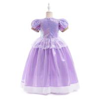 Vestido de fiesta de cumpleaños de princesa púrpura para niñas pequeñas, disfraz de Halloween, Pascua, carvinal, vestido de fiesta de vacaciones para niñas - details 7