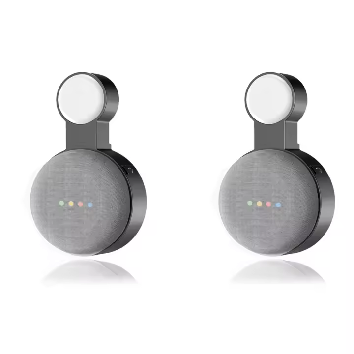 Soporte de pared para Google Nest, colgador de enchufe de segunda generación, adecuado para Google Audio, 2 unidades - 1
