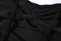 BUNO-vestido clásico elegante para Mujer, ropa de noche con escote Halter, hombros descubiertos, Espalda descubierta, manga larga - details 13