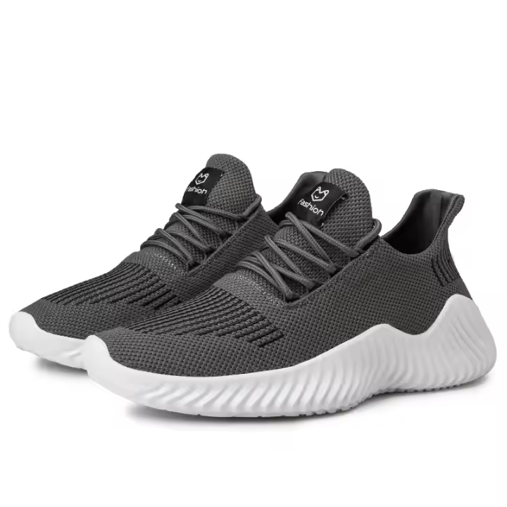 Zapatos para caminar para hombre, zapatillas transpirables a la moda, con cordones, suaves, para deportes al aire libre, informales - 1