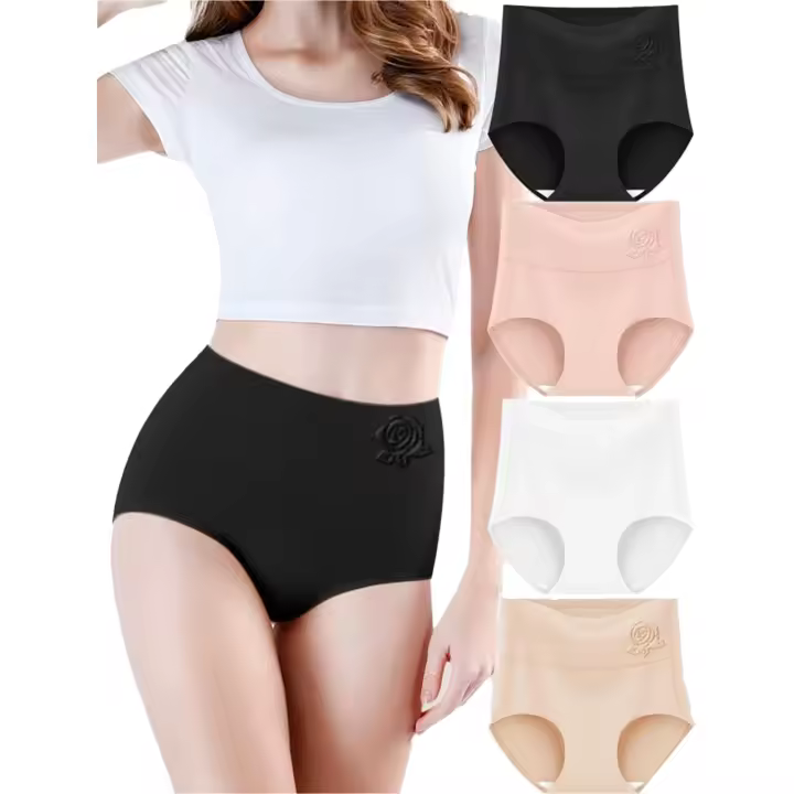 Ropa interior europea para mujer, calzoncillos de talla regular con forma de cintura alta, entrega en EE. UU., múltiples estilos y múltiples trajes - 1