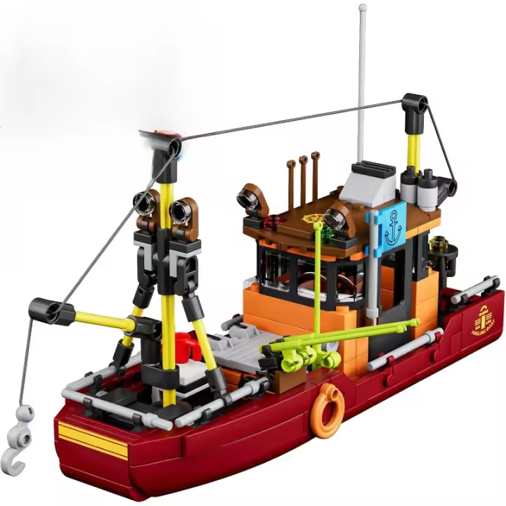 Kit de construcción de barco de pesca, modelo de barco de exploración urbana, decoración de casa para niños para jugar, regalos para niños y adultos de 81012 años 10135 (403 piezas) - 1