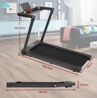 Cinta de Correr Plegable Motor sin escobillas, Velocidad Ajustable hasta 10-12km/h, Potencia de 980-1200W, Superficie de Carrera 40x110cm, Viene con una pulsera deportiva de monitor de frecuencia cardíaca - details 1