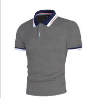 Nueva camiseta de verano con contraste de color patchwork, POLO de manga corta de moda deportiva juvenil para hombre - details 8