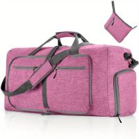 Bolso de mano portátil de gran capacidad, bolso plegable de color sólido, bolso de hombro perfecto para viajes - details 5