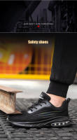 Los hombres de moda zapatos deportivos anti-smash anti-perforación flyknit ligero cómodo colchón de aire de amortiguación de choque zapatos deportivos zapatos para correr - details 3
