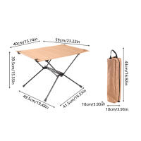 Mesa plegable ligera para acampar, marco de aluminio duradero, mesa de tela para interior, oficina, Camping, senderismo - details 6