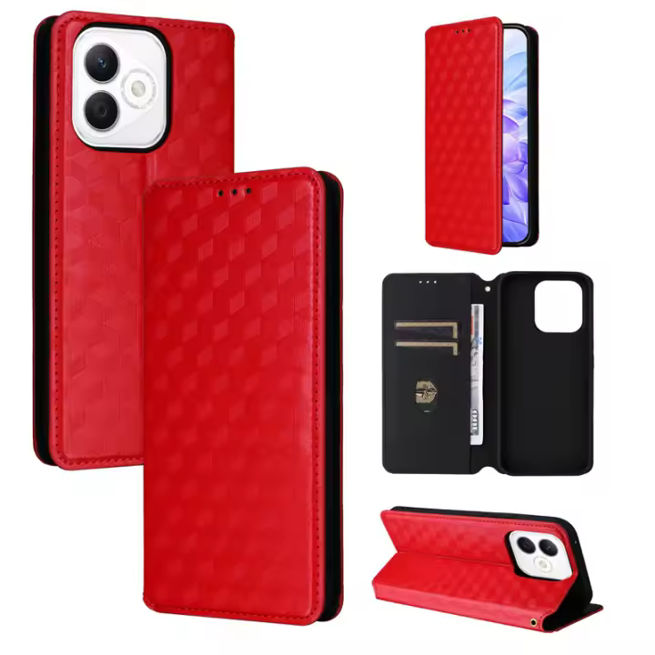 Funda de Tapa Flip de Cuero PU con Protección Antichoque Función Bloqueo RFID para Honor X60i - 1