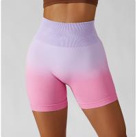Pantalones Cortos Deportivos De Cintura Ancha Y Color Degradado - details 9