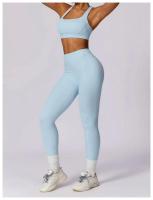 Conjunto de Yoga para Mujer en Rosa Traje Deportivo de Gimnasio con Leggings de Cintura Alta y Sujetador Deportivo de Espalda Cruzada Ropa de Yoga para Mujer Material Exterior de Nylon Adecuado para Primavera/Verano - details 18