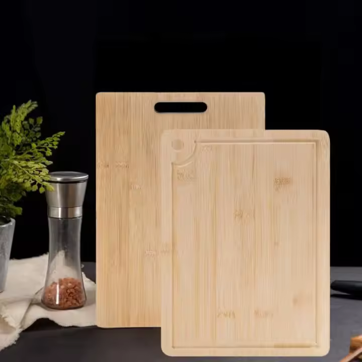 Tabla de bambú para acampar al aire libre, mini tabla de cortar multifuncional para descongelar - 1