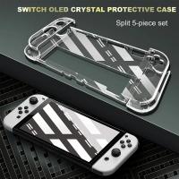 Crystal Clear Case Kit for Switch Oled Carrying Travel Bag Pouch for Ns Oled Game Console Protection & Screen Protector - details 5