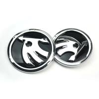Pegatina para maletero de rejilla delantera de coche ABS 3D de 80/90mm para Skoda Octavia 2 A5 A7 Kodiaq Fabia Rapid 3 Karoq Superb VRS Accesorios - details 3
