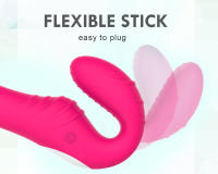 Consolador masajeador de próstata Anal sin tirantes para mujer, vibrador doble femenino, punto G, Juguetes sexuales para adultos, pareja, 10 velocidades - details 9