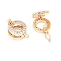 Colgantes de Brasso de Oro 18K Clips de Conexión de Circonio Suministros de Hacer Joyas - details 10