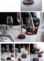 Separador piramidal de iceberg rojo de borosilicato único, botella de whisky, herramienta para verter, copa de vino - details 14