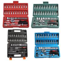 Juego de llaves de trinquete para coche, Kit de manga para motocicleta, herramientas de reparación de bicicletas, combinación de - details 18