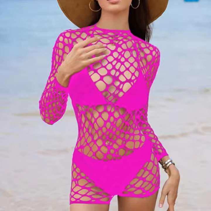 Mono sexy de malla a cuadros, ropa erótica de mujer, ropa interior corporal, ropa para adultos - 1