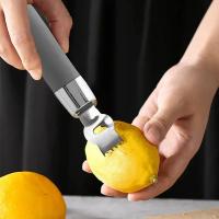 Zestador de Cítricos y Limón Herramienta de Cocina para Rallar Queso Pelador de Cítricos de Naranja de Acero Inoxidable - details 1