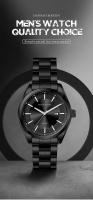Reloj de Cuarzo Automático de Lujo Premium 2024 Correa de Acero Inoxidable Estilo Deportivo y de Negocios a Prueba de Agua Hannah Martin Movimiento Japonés Para Hombres - details 0