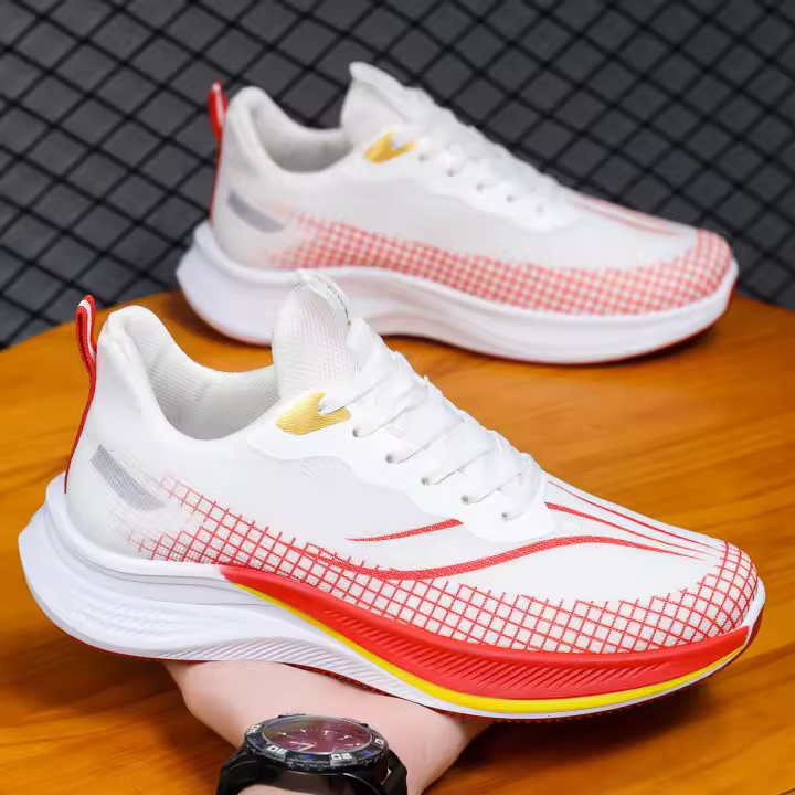 Zapatillas de Correr Profesionales Ultra Ligeras 2025 Malla Tejida para Transpiración y Absorción de Choques Suela Suave para Carrera de Estudiantes - 1