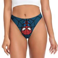 Mujeres personalizadas Kawaii Spider Man colgando boca abajo Tanga Tanga estiramiento Spiderman bragas ropa interior - details 0