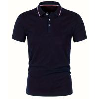 Summer Men Office Business Polo Shirt Spring Pure Solid Casual Short Sleeve Golf Shirt 2024 Breathable Unisex Shirt Dropshipping - details 8