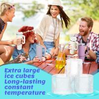 Taza térmica de acero inoxidable con mango para coche, vaso de viaje helado de doble pared con pajita, taza de café aislada al vacío con molde de hielo, 40oz - details 1