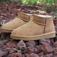 Botas de nieve Ultra Mini clásicas de Australia, botines de invierno de ante vacuno para mujer, zapatos cálidos antideslizantes para niñas, talla 35-44 granate - details 3