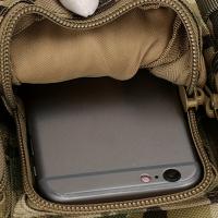 Riñonera de camuflaje táctico verde militar, bolsa de cintura impermeable perfecta para aventura al aire libre, 1 unidad - details 2