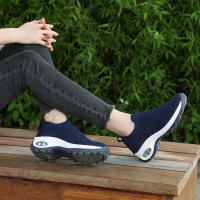 Zapatillas de moda para mujer Fly Weave One Foot Estribo Zapatos Casuales Transpirable Simple Air Cushion Zapatillas - details 8