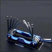 Llave hexagonal plegable portátil con mango de Metal, destornillador, juego de llaves Allen plegables, herramienta de extracción, llave Hexagonal Torx 8 en 1 - details 0