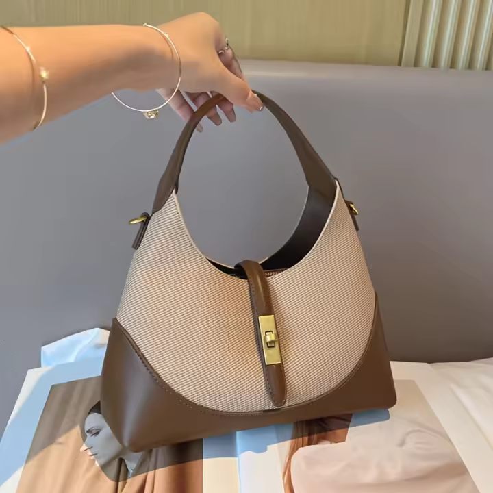 Bolso de Dumpling de Diseño de Niche de Color Contrastante Bolso de Mano Versátil para Comutación Diaria, Citas Casuales, Compras Bolsos y Viajes - 1