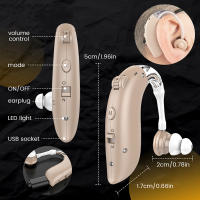 Mini Audífono Digital para Ancianos, Amplificador de Sonido Portátil, Recargable, BTE, Ajustable, Ayuda Auditiva para Mayores - details 2